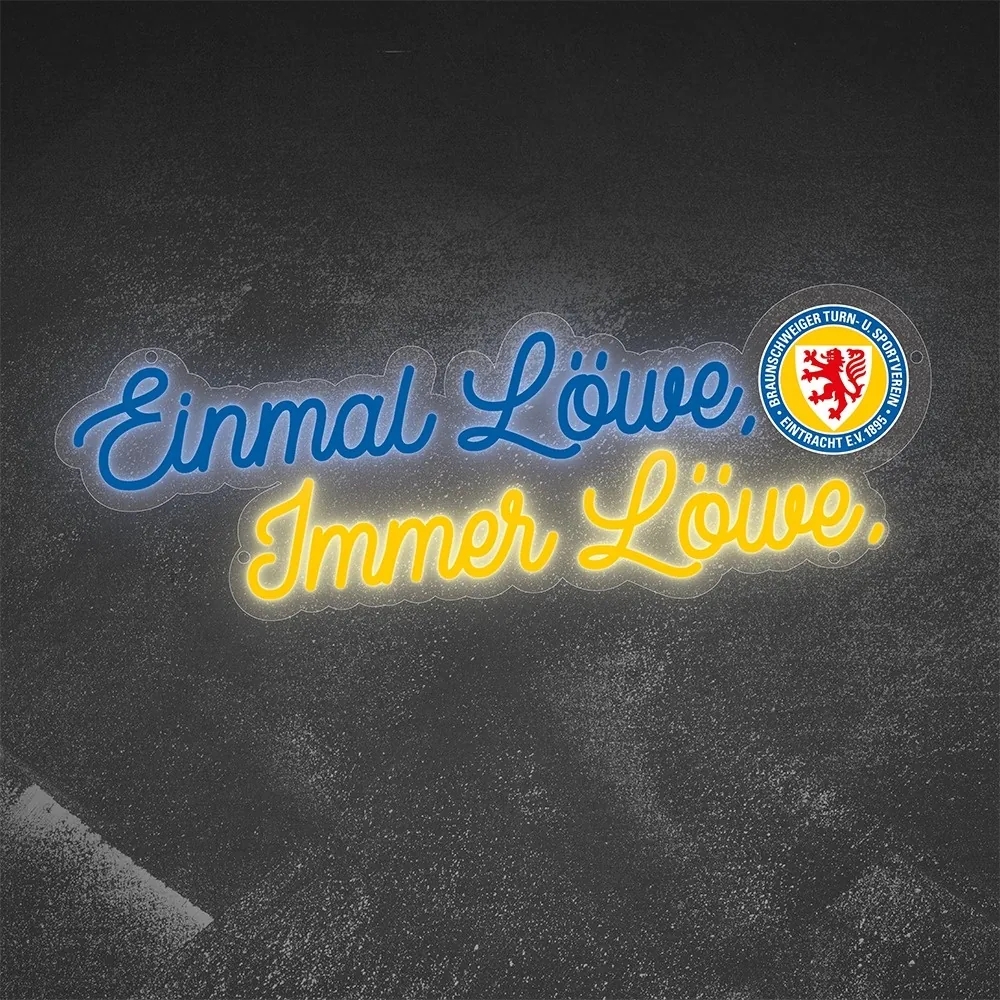 Eintracht Braunschweig LED Licht Schriftzug