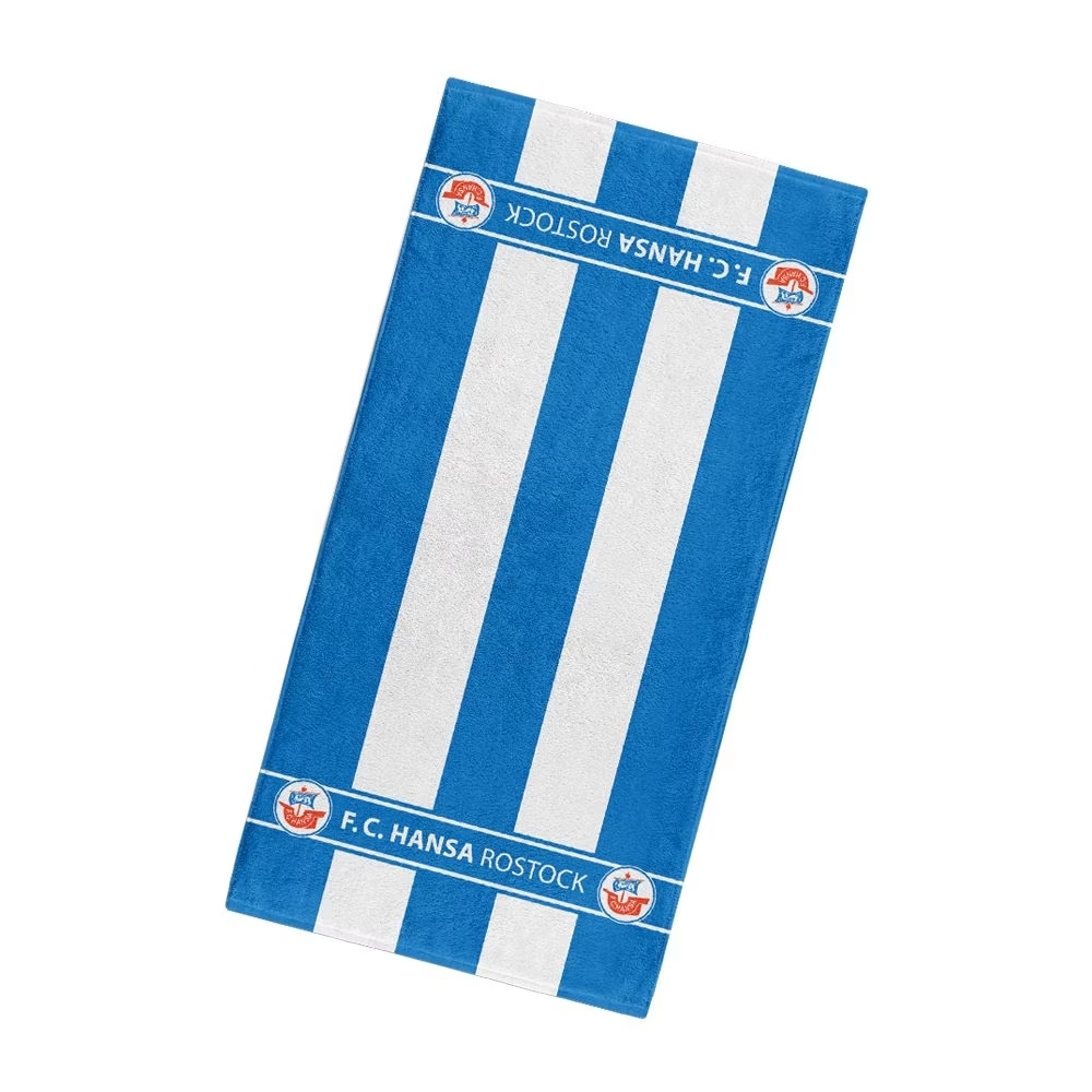 Hansa Rostock Handtuch Blockstreifen 50x100cm