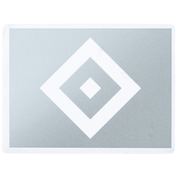 HSV Aufkleber transparent silber