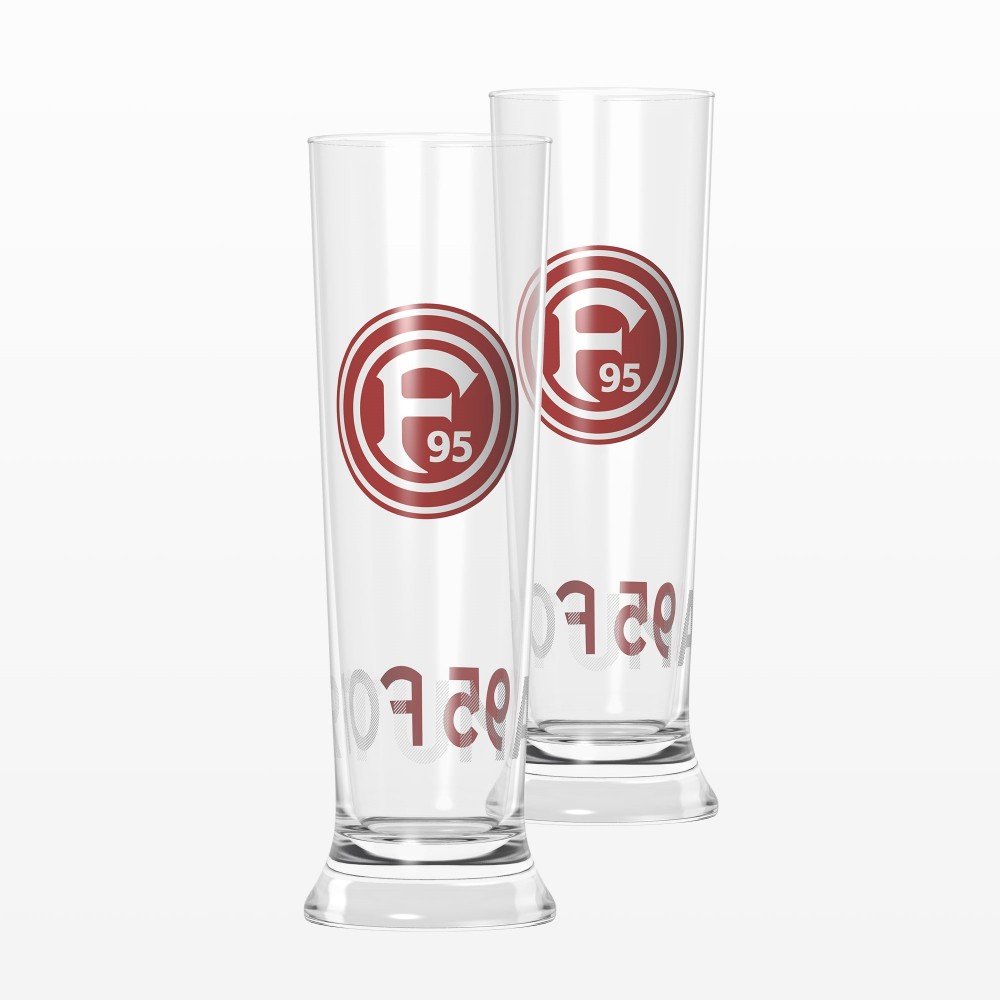 Fortuna Düsseldorf Weizenbierglas 2er-Set