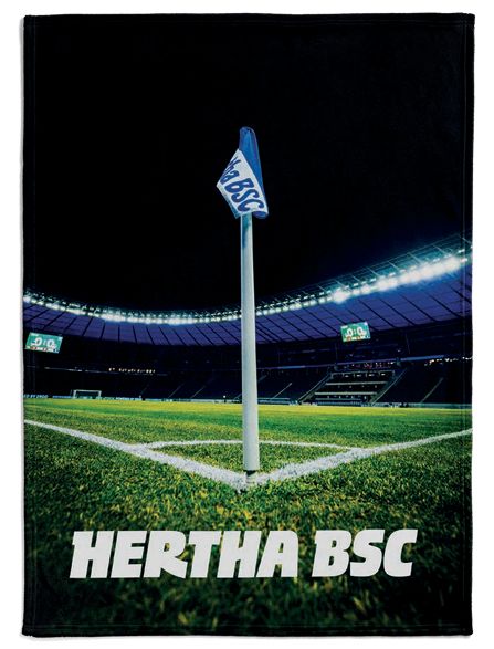 Hertha BSC Fleecedecke Eckfahne