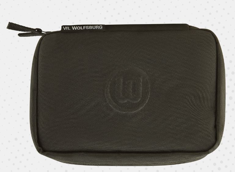 VfL Wolfsburg Kulturtasche Logo schwarz