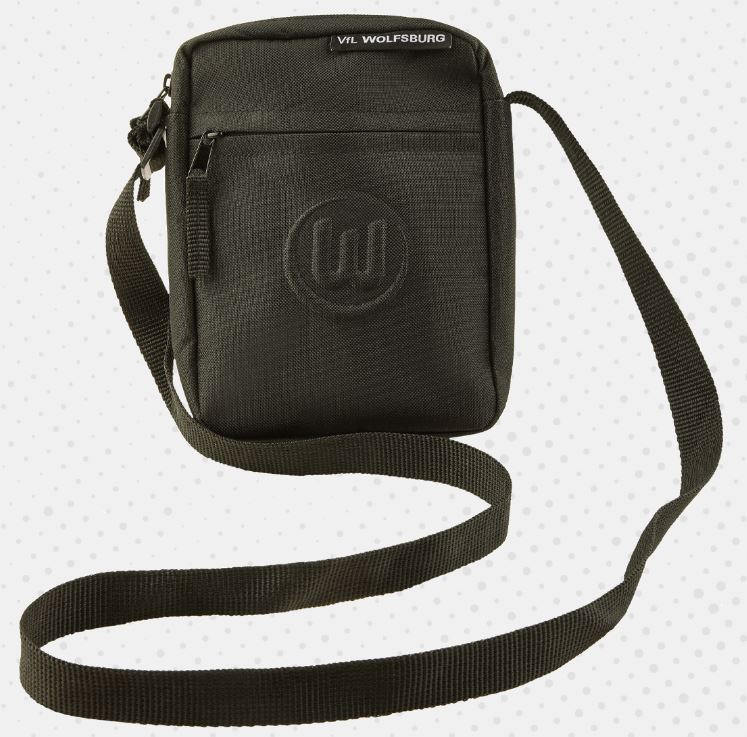 VfL Wolfsburg Cross Bag Logo schwarz
