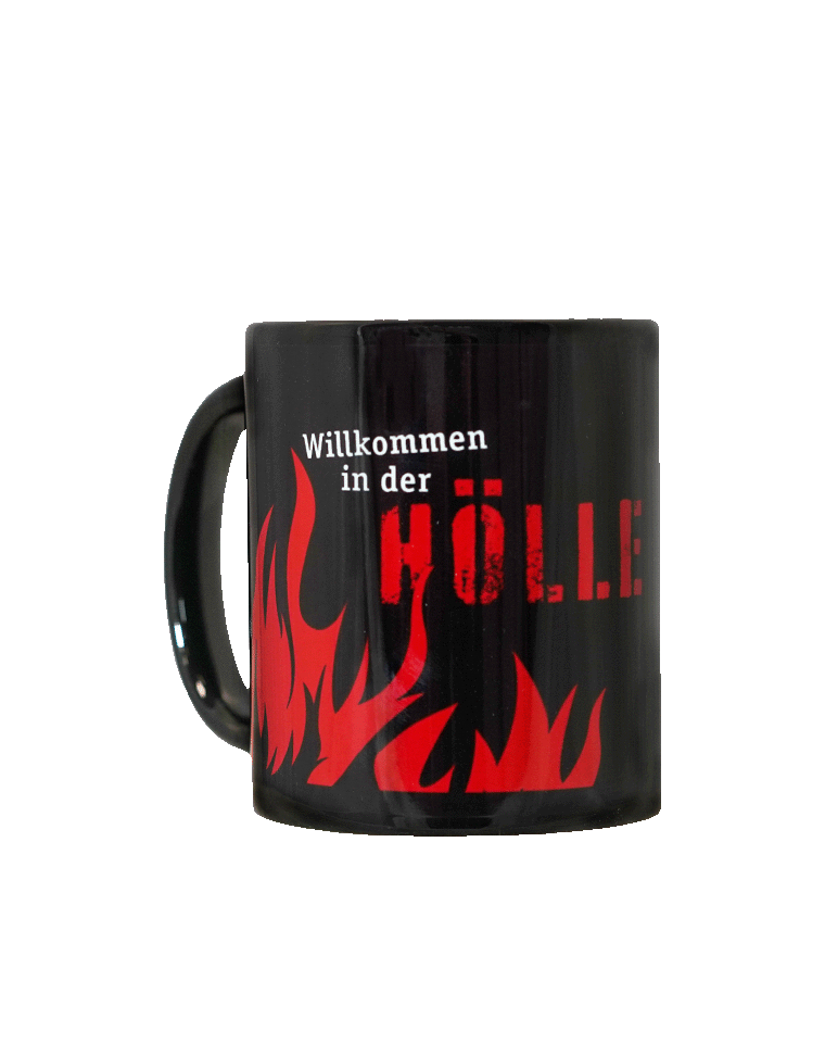 FCK Tasse Willkommen in der Hölle (schwarz)