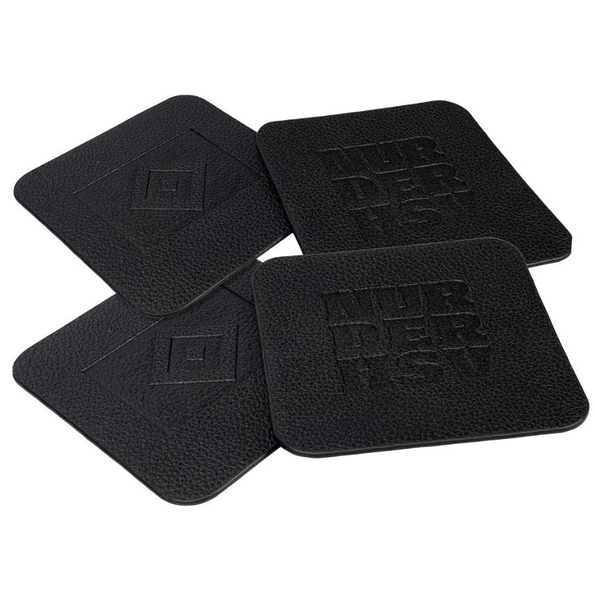 HSV Untersetzer 4er Set Schwarz