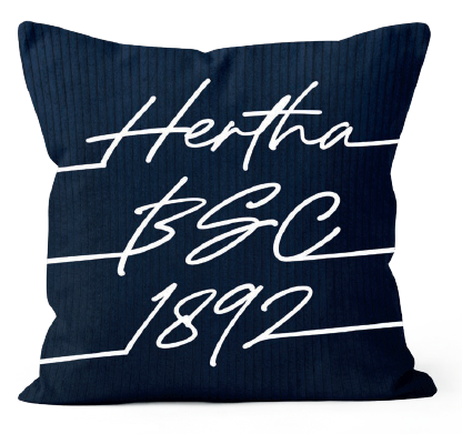 Hertha BSC Kissen Cord Navy