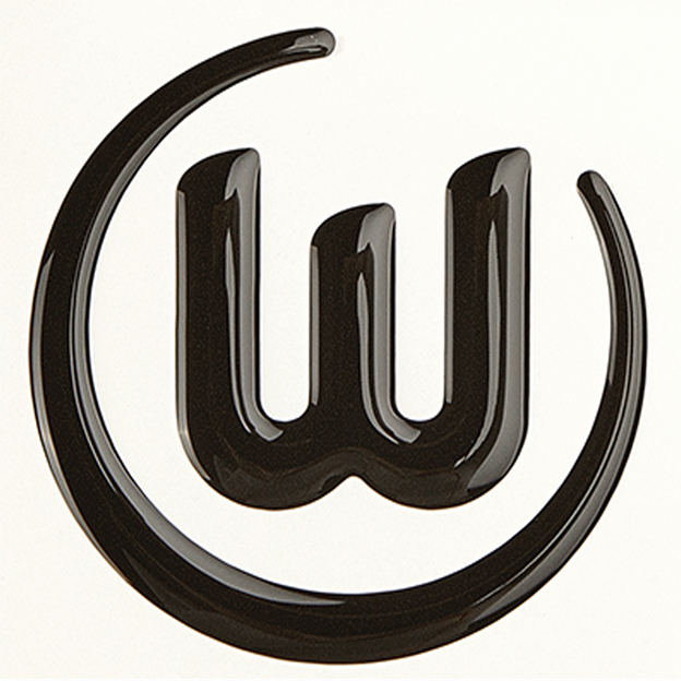 VfL Wolfsburg Autoaufkleber schwarz 3D-Logo