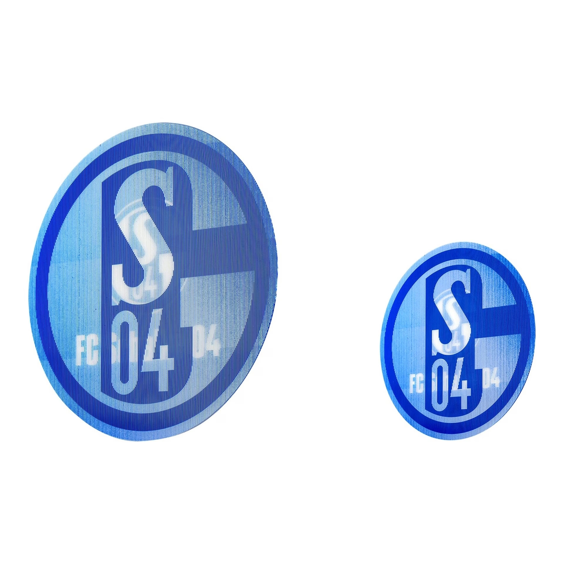 FC Schalke 04 Aufkleber-Set Logos königsblau