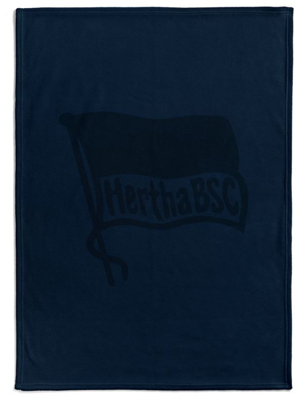 Hertha BSC Sherpadecke Fahne Navy
