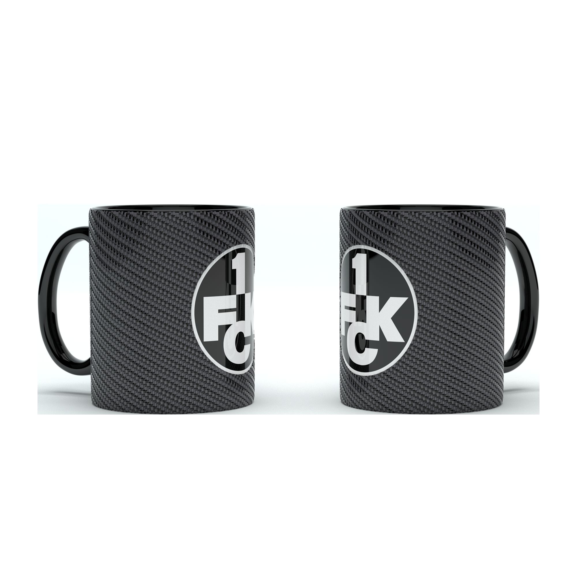FCK Tasse Prag Carbon Logo schwarz