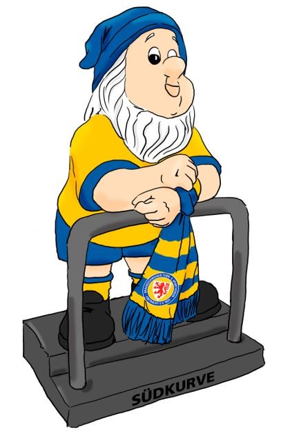 Eintracht Braunschweig Gartenzwerg Südkurve