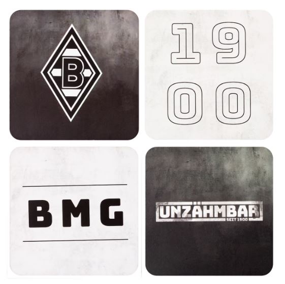 Borussia M´Gladbach Untersetzer-Kork 12-er Set