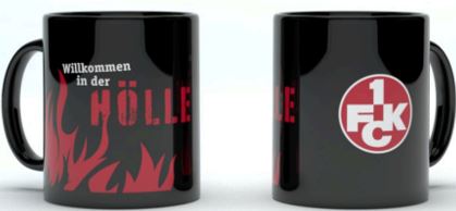 FCK Tasse Willkommen in der Hölle (schwarz)
