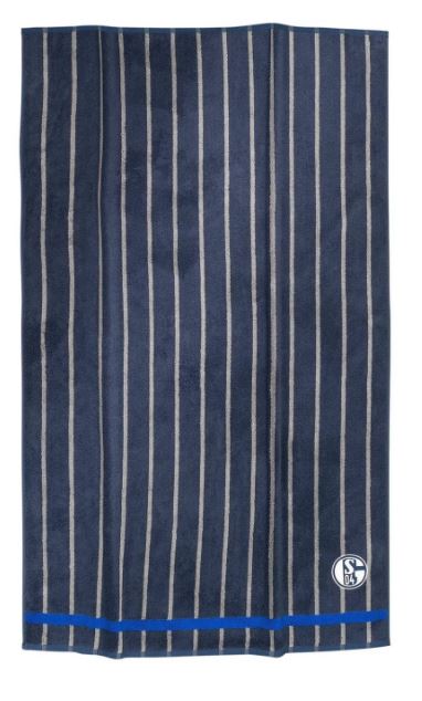 FC Schalke 04 Duschtuch navy Streifen