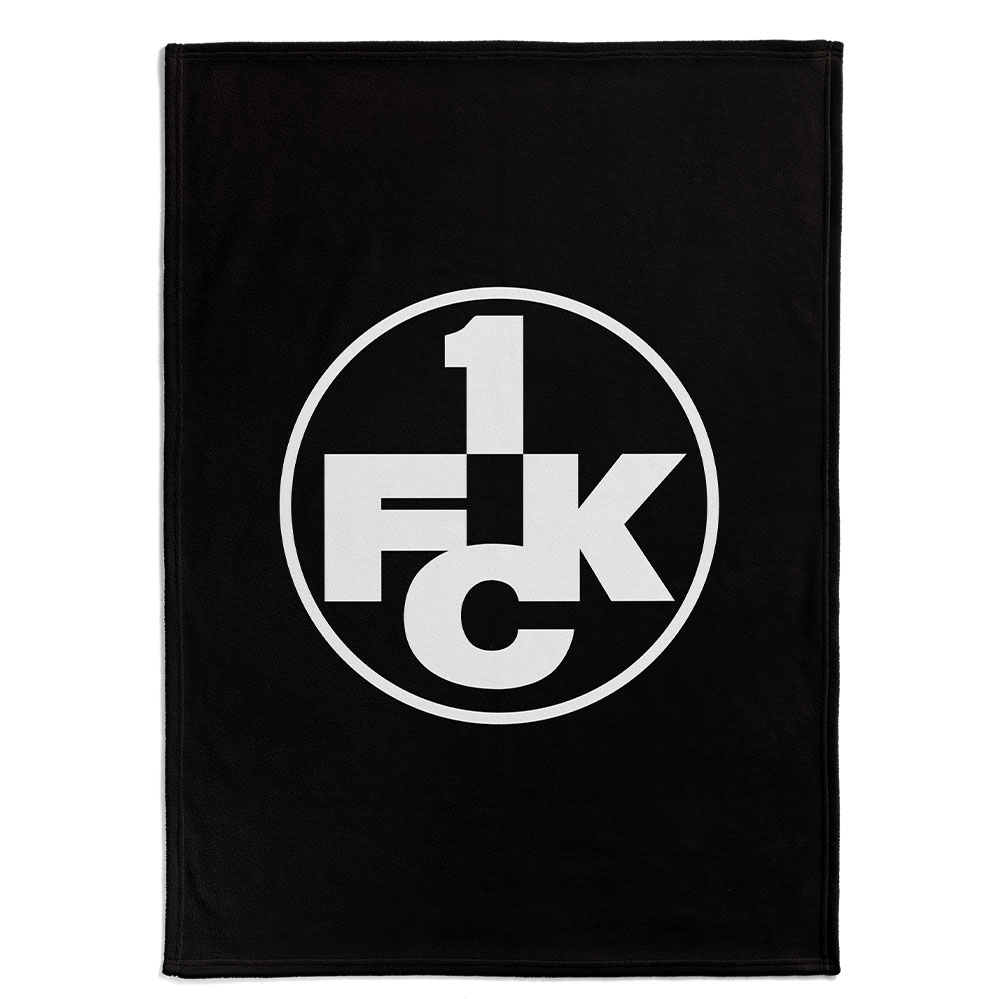 FCK Kuscheldecke Logo schwarz