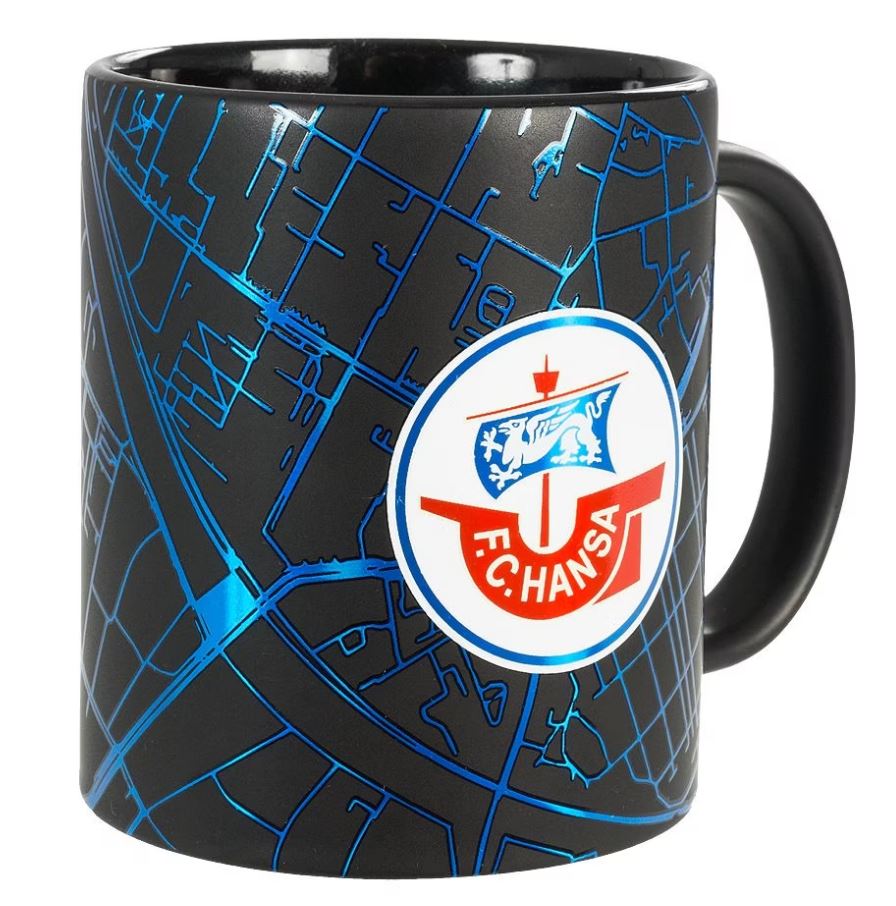 Hansa Rostock Tasse Metallic