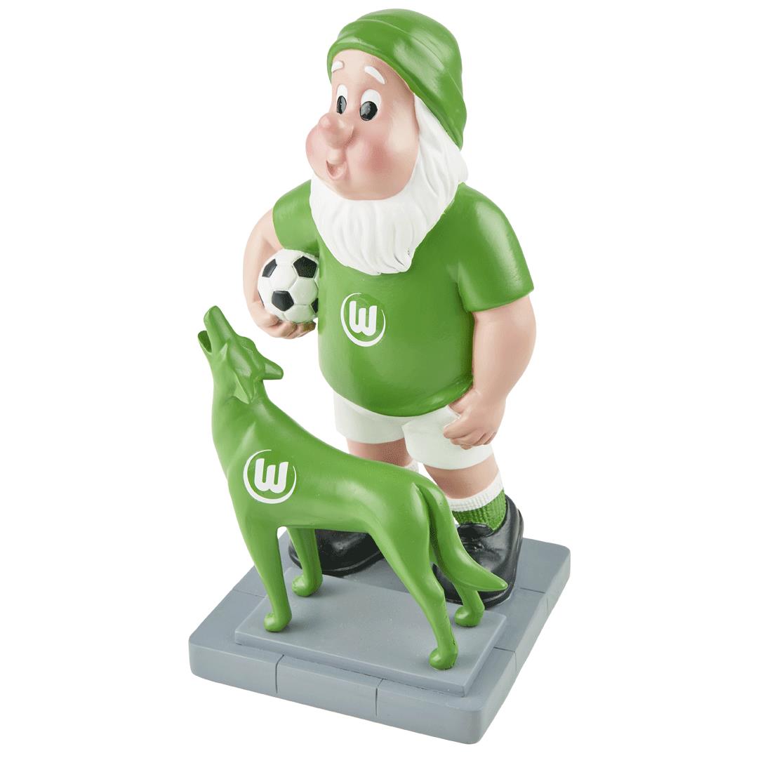 VfL Wolfsburg Gartenzwerg heulender Wolf